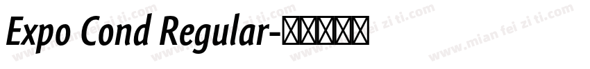 Expo Cond Regular字体转换